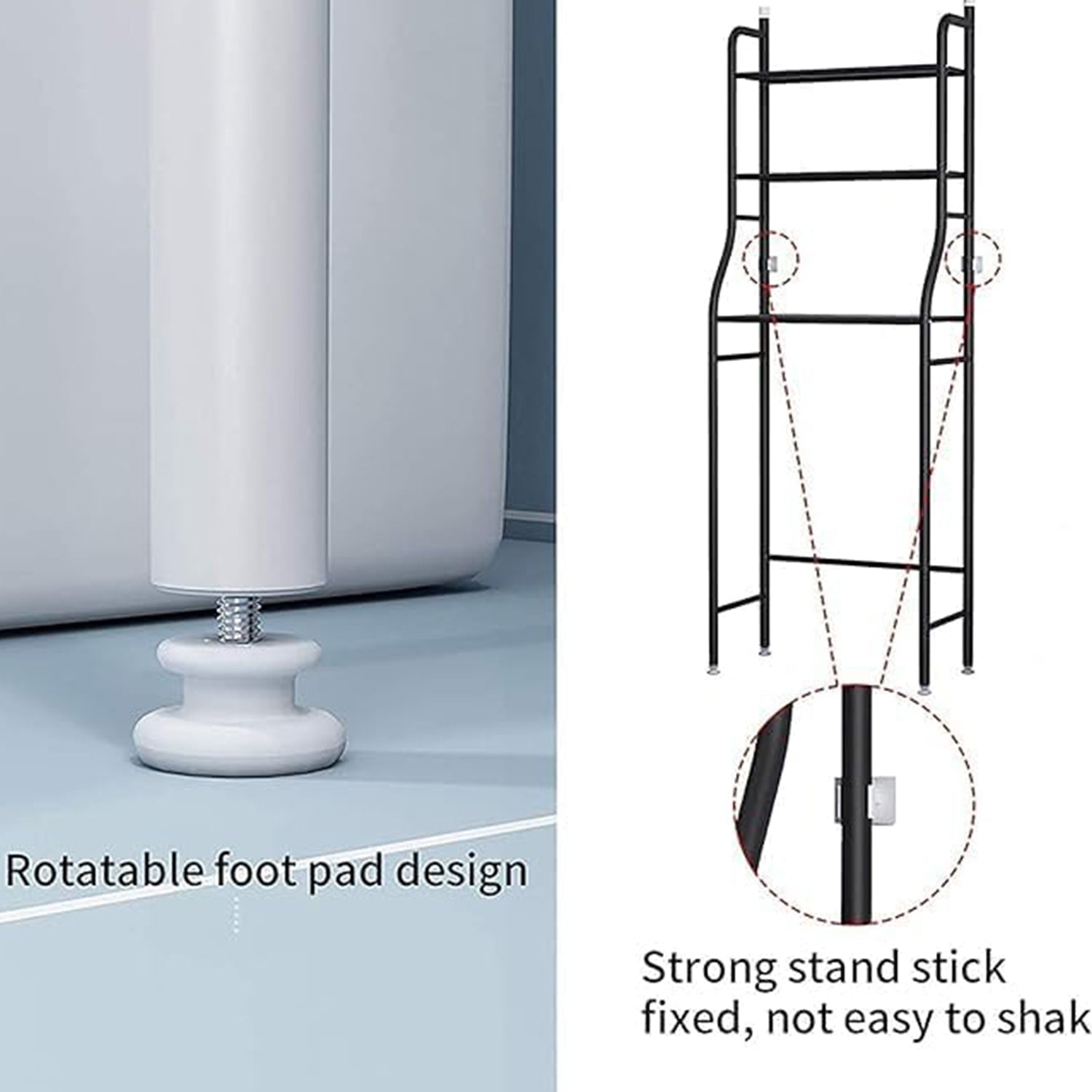 8803 Multi-Layer The Toilet Storage Rack Metal | Bathroom Shelf Space Saving Organizer for Laundry Room Wash Basin Floor Stand 8803 Multi-Layer The Toilet Storage Rack Metal | Bathroom Shelf Space Saving Organizer for Laundry Room Wash Basin Floor Stand